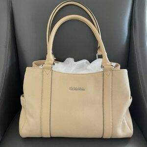 Calvin Klein Calf Leather Medium Tote NWOT